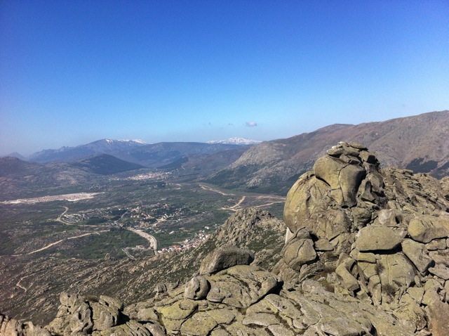 Sierra de Guadarrama y Pealara desde Cancho Gordo