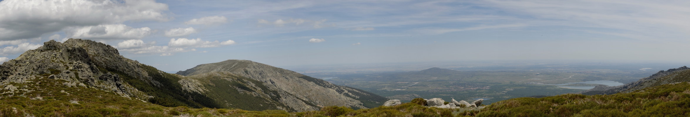 Panormica de Bailanderos, La Najarra y Embalse de Santillana