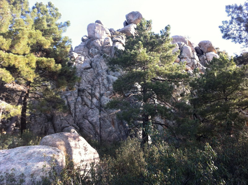 Risco en la cima del Cerro de la Camorza