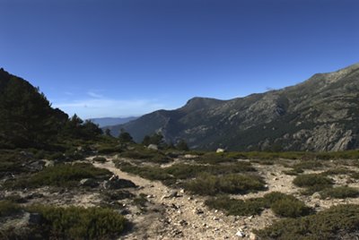 Llegando al Collado del Miradero