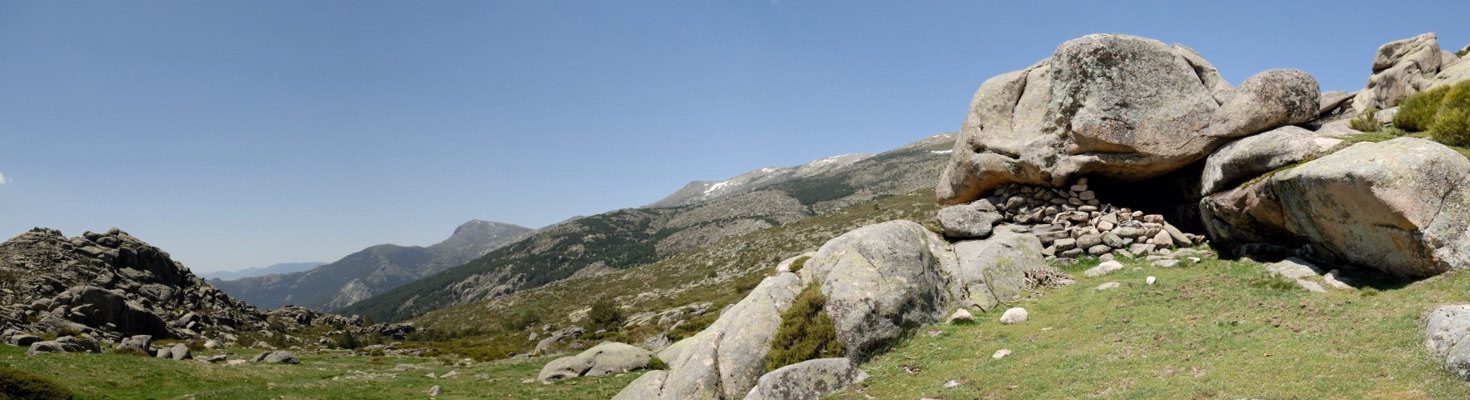 Panormica del vivac del Gaviln