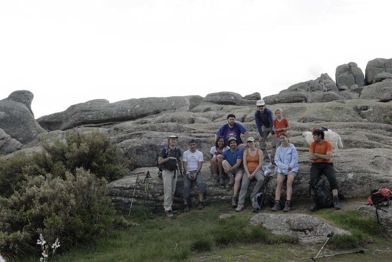 El grupo casi completo junto a La Lagunilla