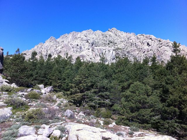 Farallones cerca del collado