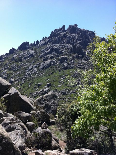 Llegando al Collado de la Dehesilla