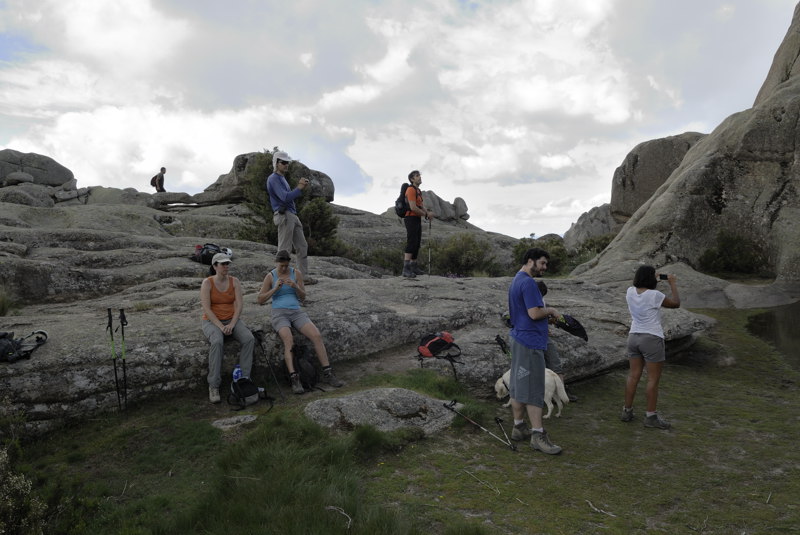 El grupo junto a la Lagunilla